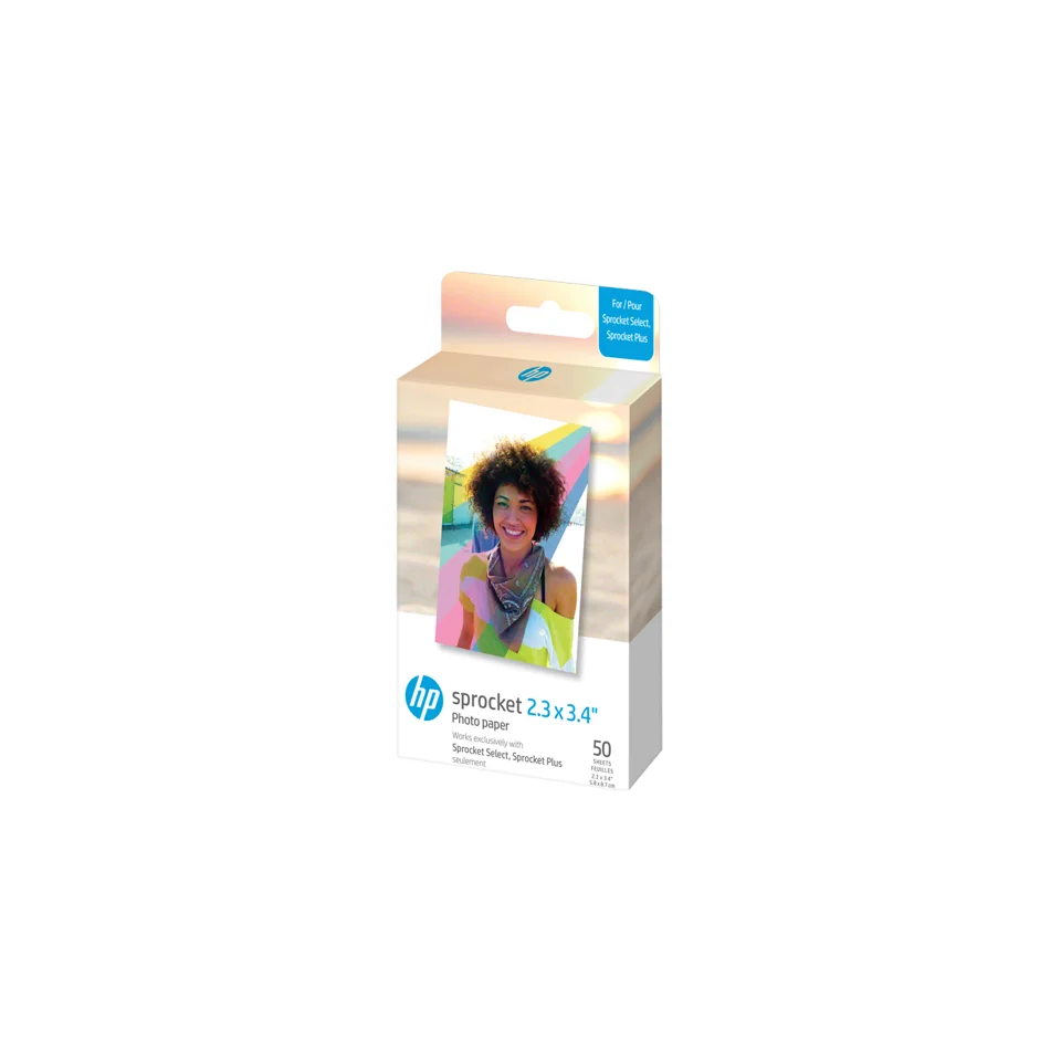 HP - Sprocket Select Eclipse Pocket Photo Printer + Select Zink Paper 50 pcs 2.3x3.4