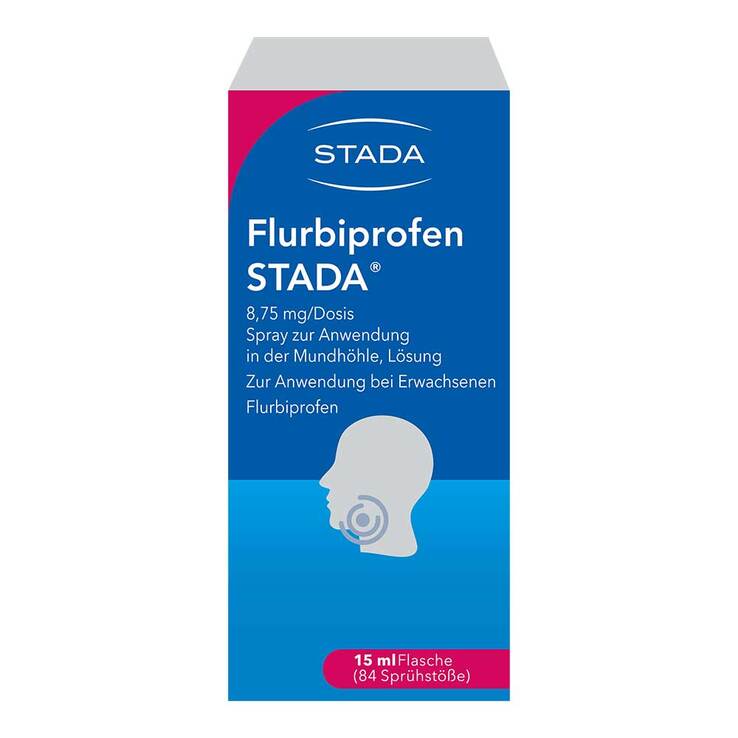 Flurbiprofen STADA 8,75 mg / Dosis Spray Anw.Mundhö., 15 ml