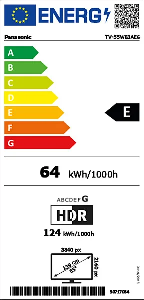 Panasonic TV-55W83AE6 TV UHD 4K