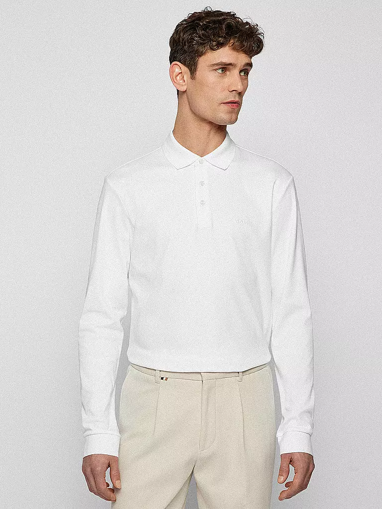 BOSS Poloshirt Regular Fit PADO 11 weiss