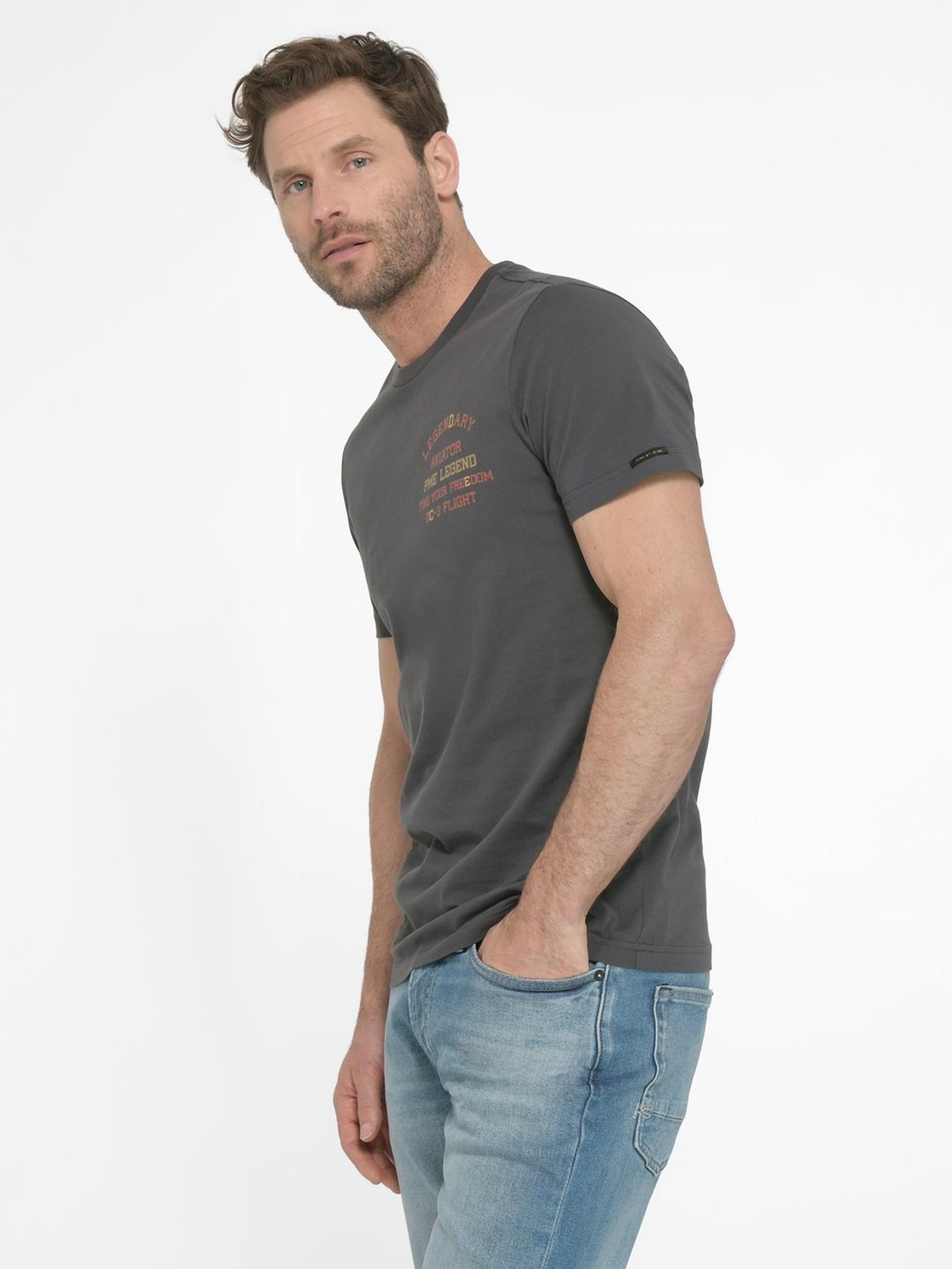 Rundhals-Shirt