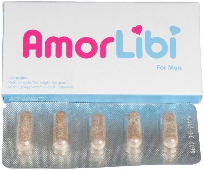 AmorLibi - 100% Natuurlijke Erectiepil - 5 Capsules