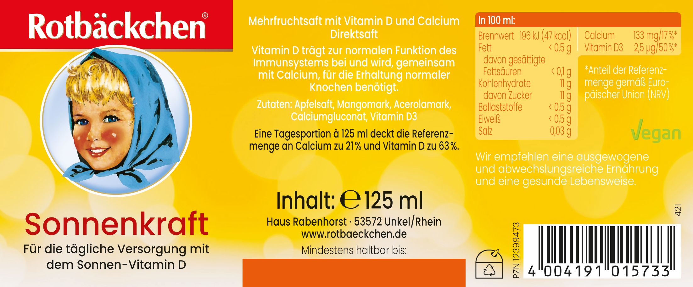 Rotbäckchen Sonnenkraft Mini