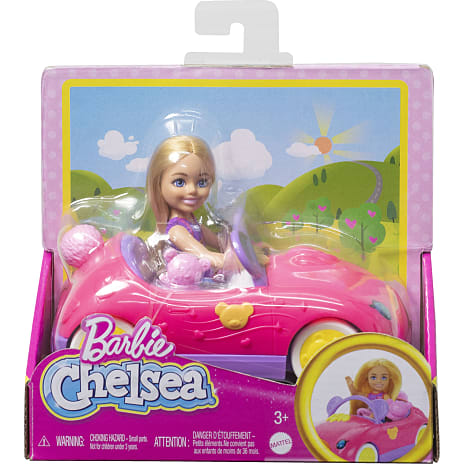 Barbie bil med Chelsea dukke