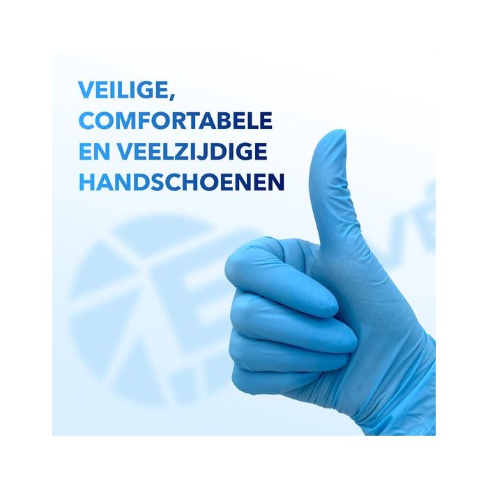 1000st Handschoenen soft nitril Small ongepoederd blauw