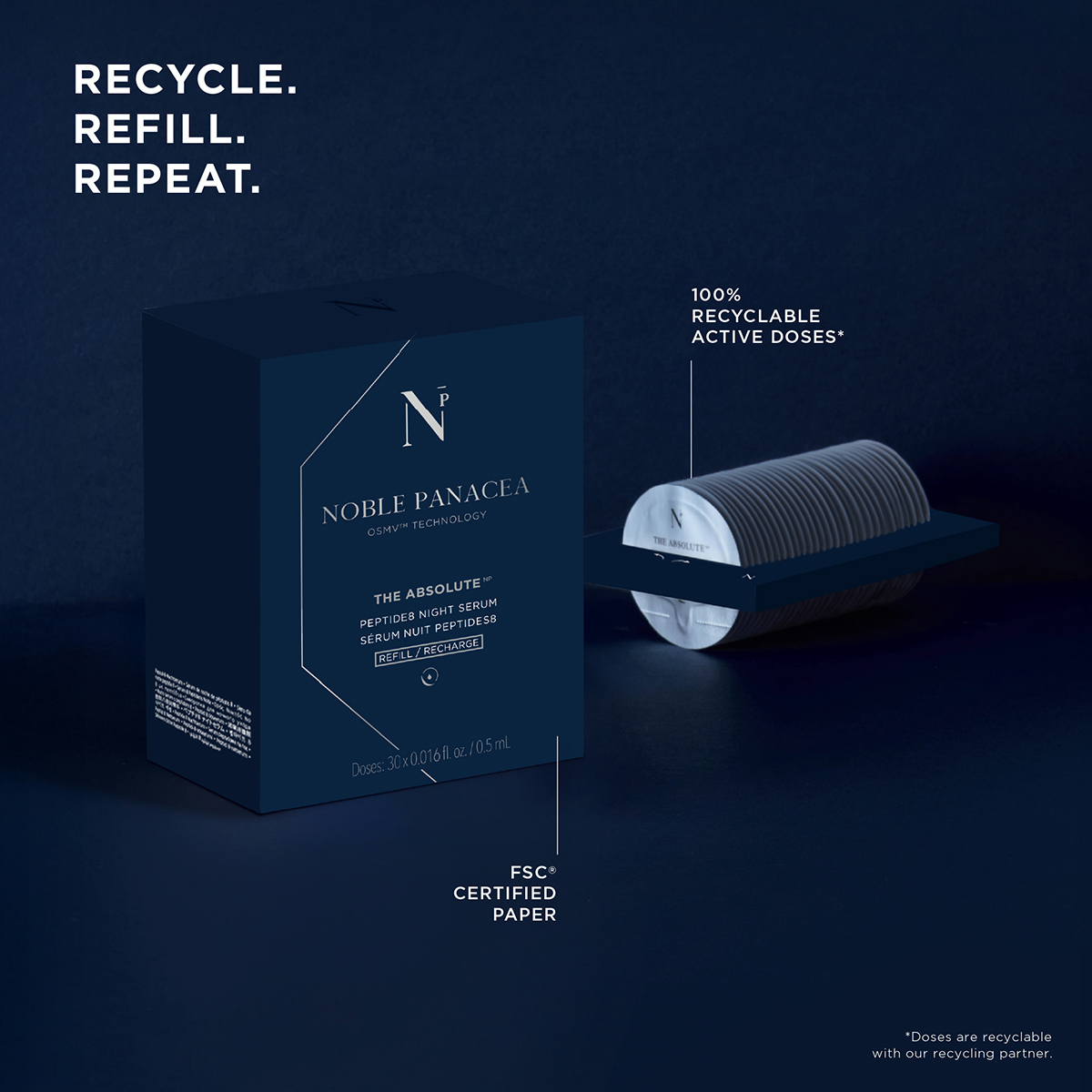 The Absolute Peptide8 Night Serum Refill 15ml