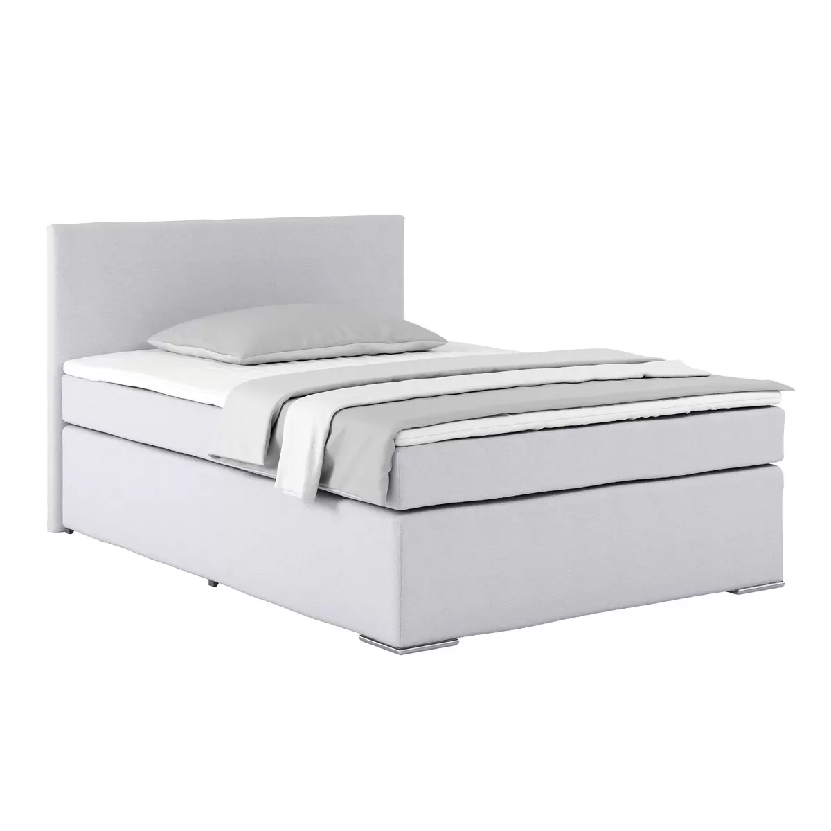 Boxspringbett Nero 140 x 200 Hellgrau