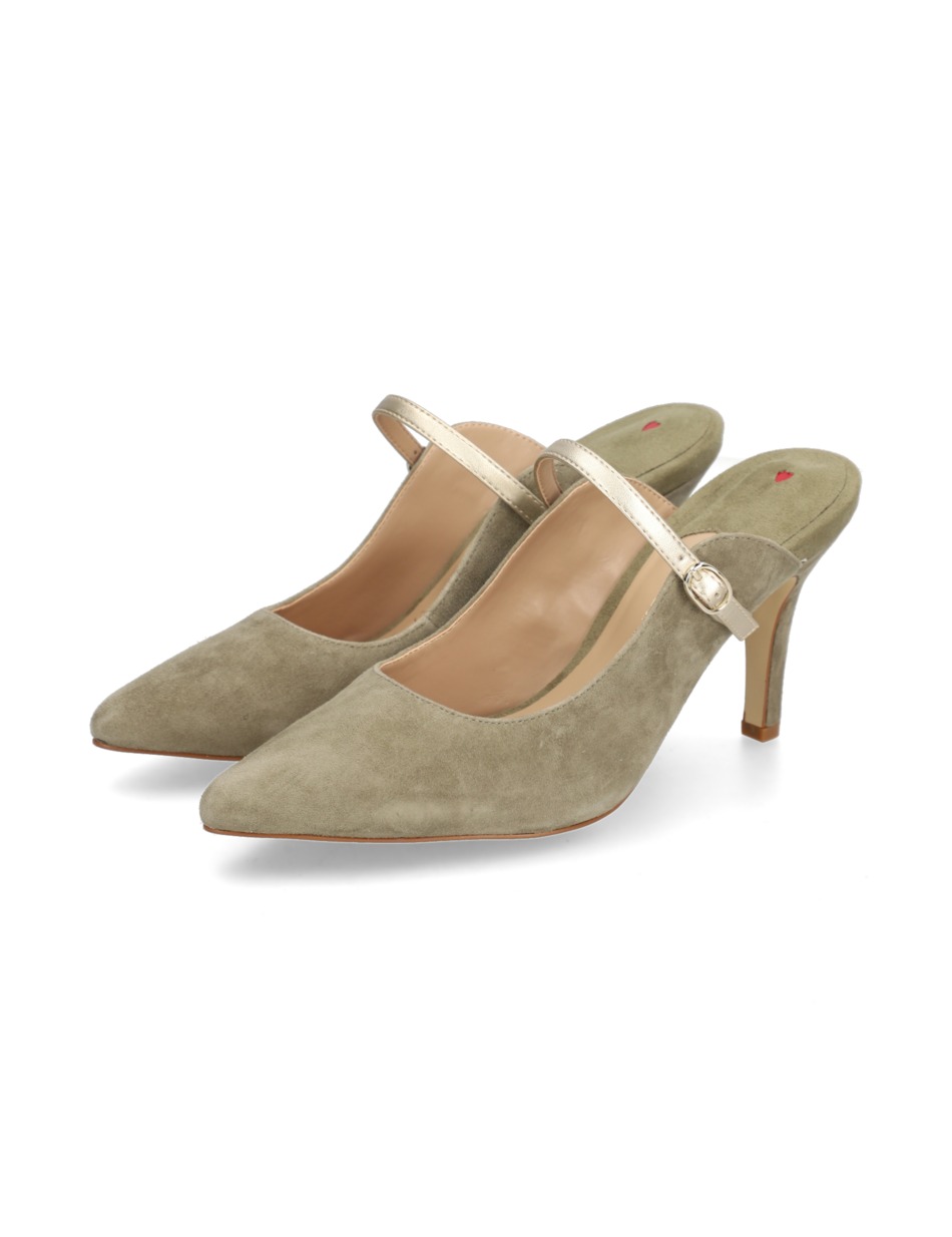 Veloursleder Pantoffel
