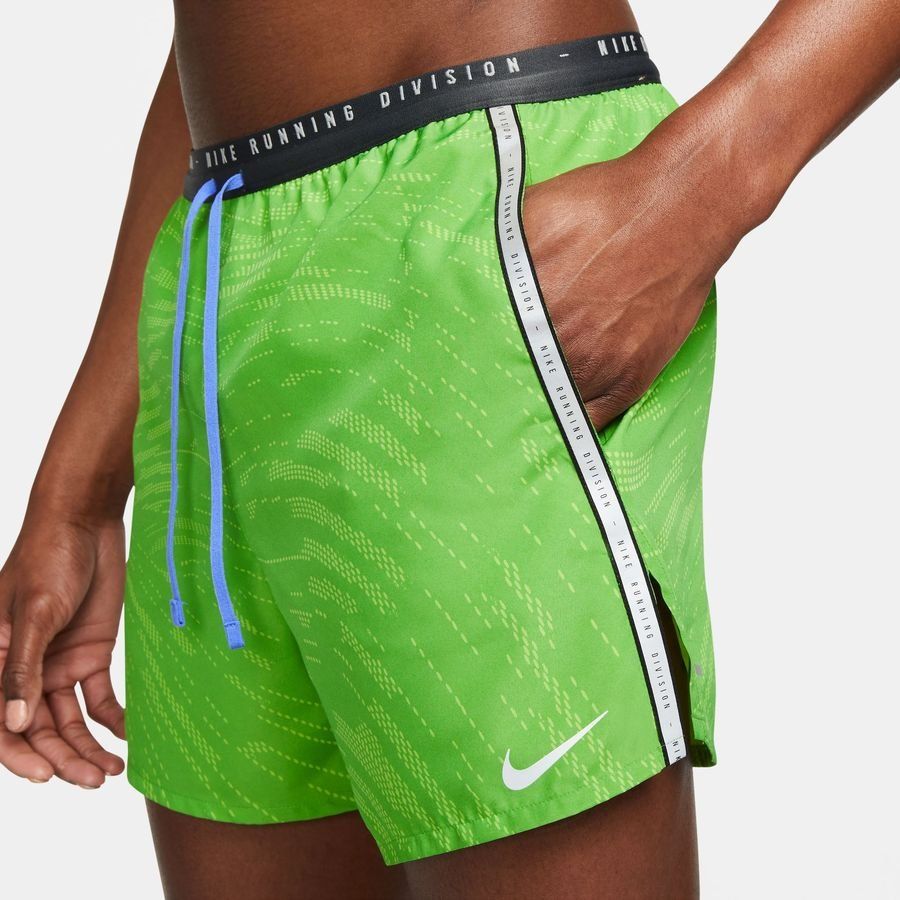 Nike Short Running Dri-FIT Run Division Stride - Vert/Argenté