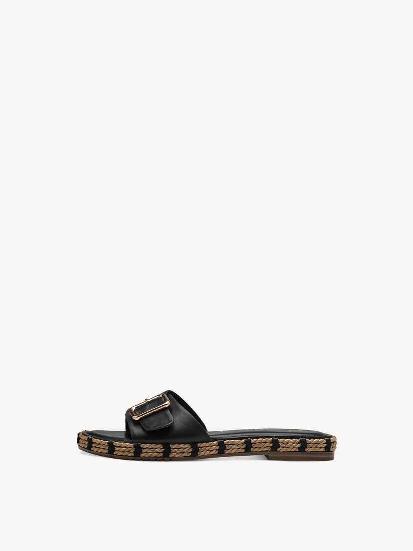 Leren Slipper - zwart