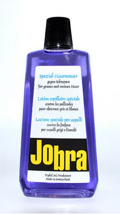Jobra Spezial Haarwasser<br>250 ml, Flasche, blau weisses und graues Haar