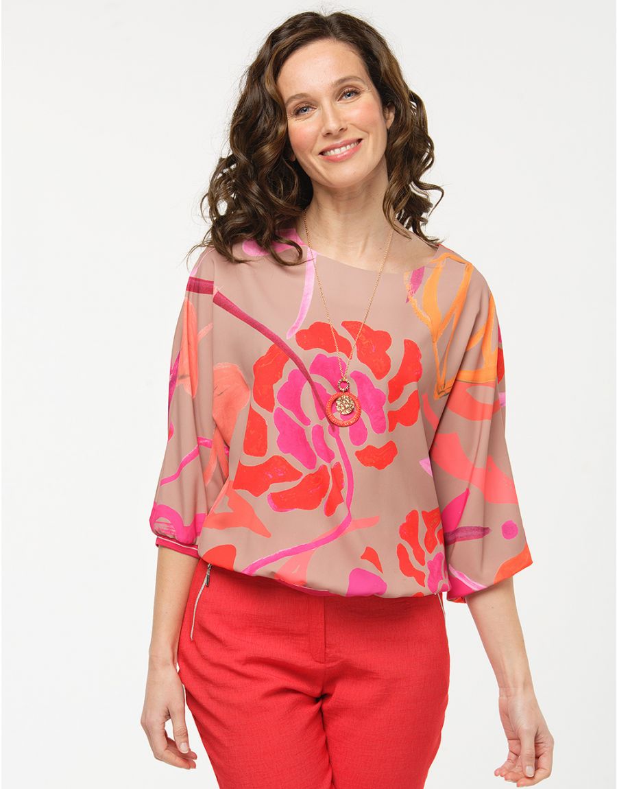 Blouse chic taupe