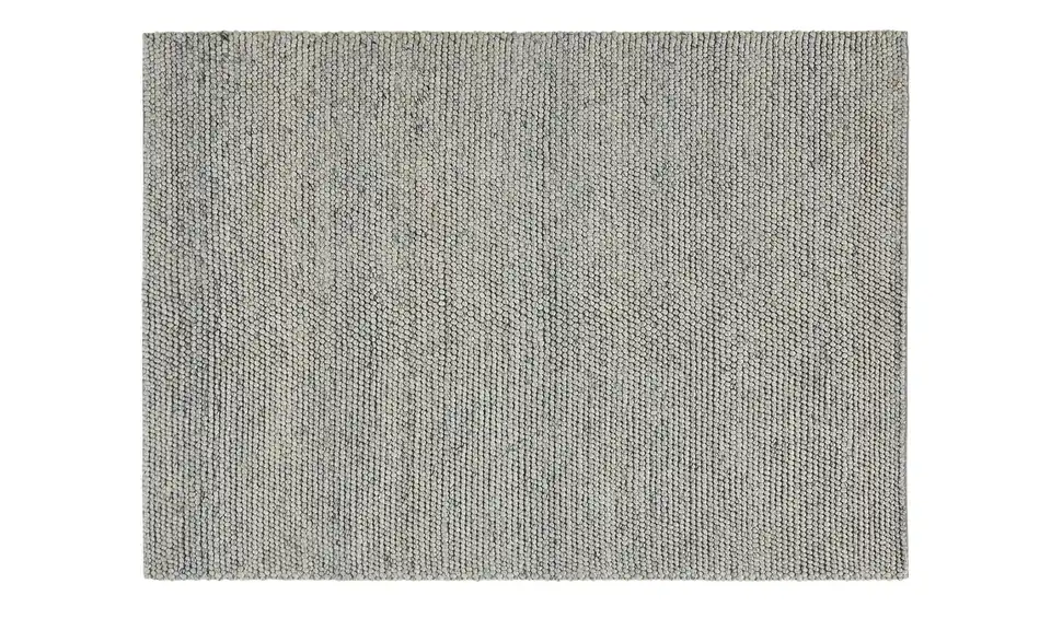 Handwebteppich 140x200 cm silberfarben