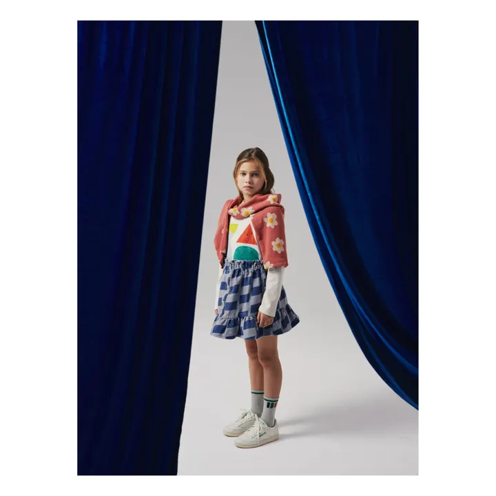 Bobo Choses Jupe Denim Coton Responsable Carreaux | Bleu jean
