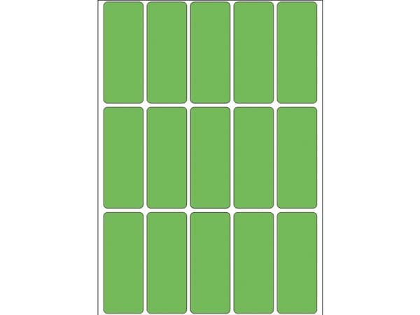 HERMA - Permanet adhesiv - grønn - 20 x 50 mm 480 etikett(er) (32 ark x 15) merkelapper