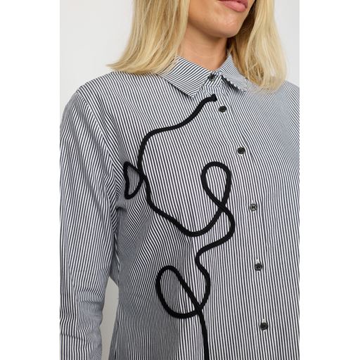 2-Biz Evolve Skjorte, Black Stripe, XL