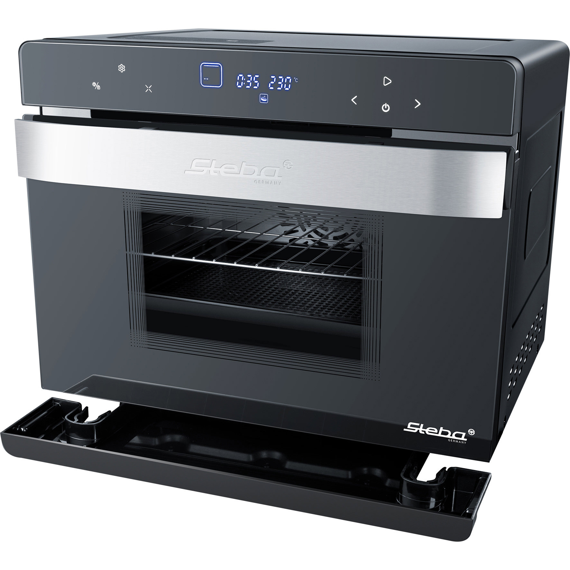 STEBA Multifunktions-Dampfbackofen DG 40 - schwarz - 2100 Watt