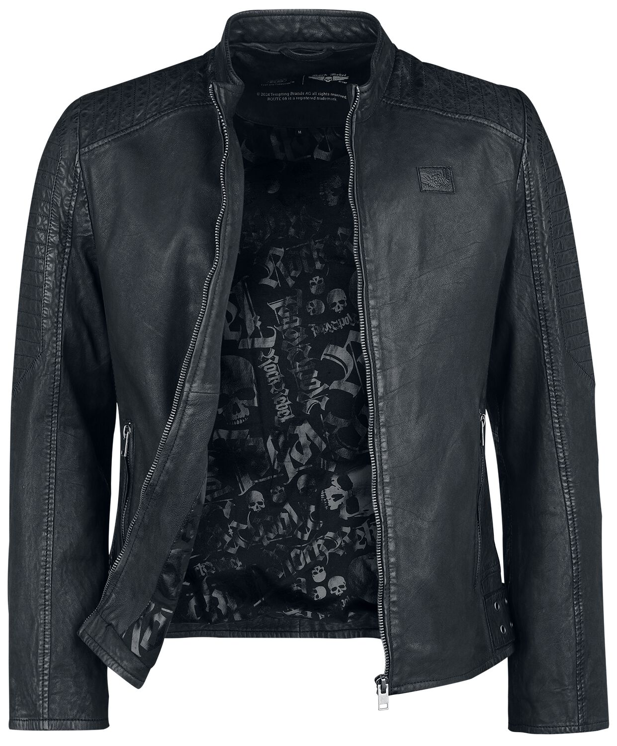 Rock Rebel X Route 66 - Leather Jacket | Rock Rebel by EMP Veste en cuir