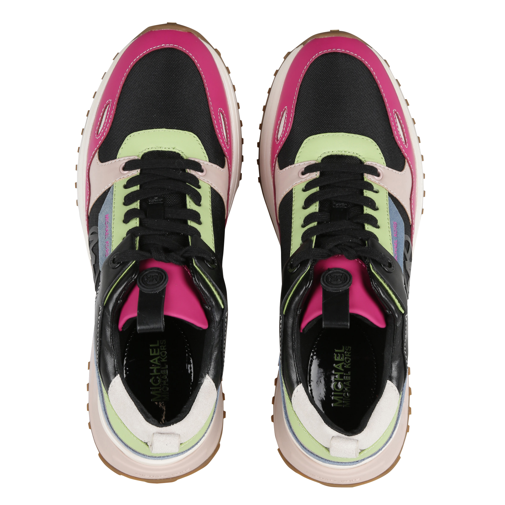 THEO TRAINER - Baskets basses mix-matières en cuir| Noir