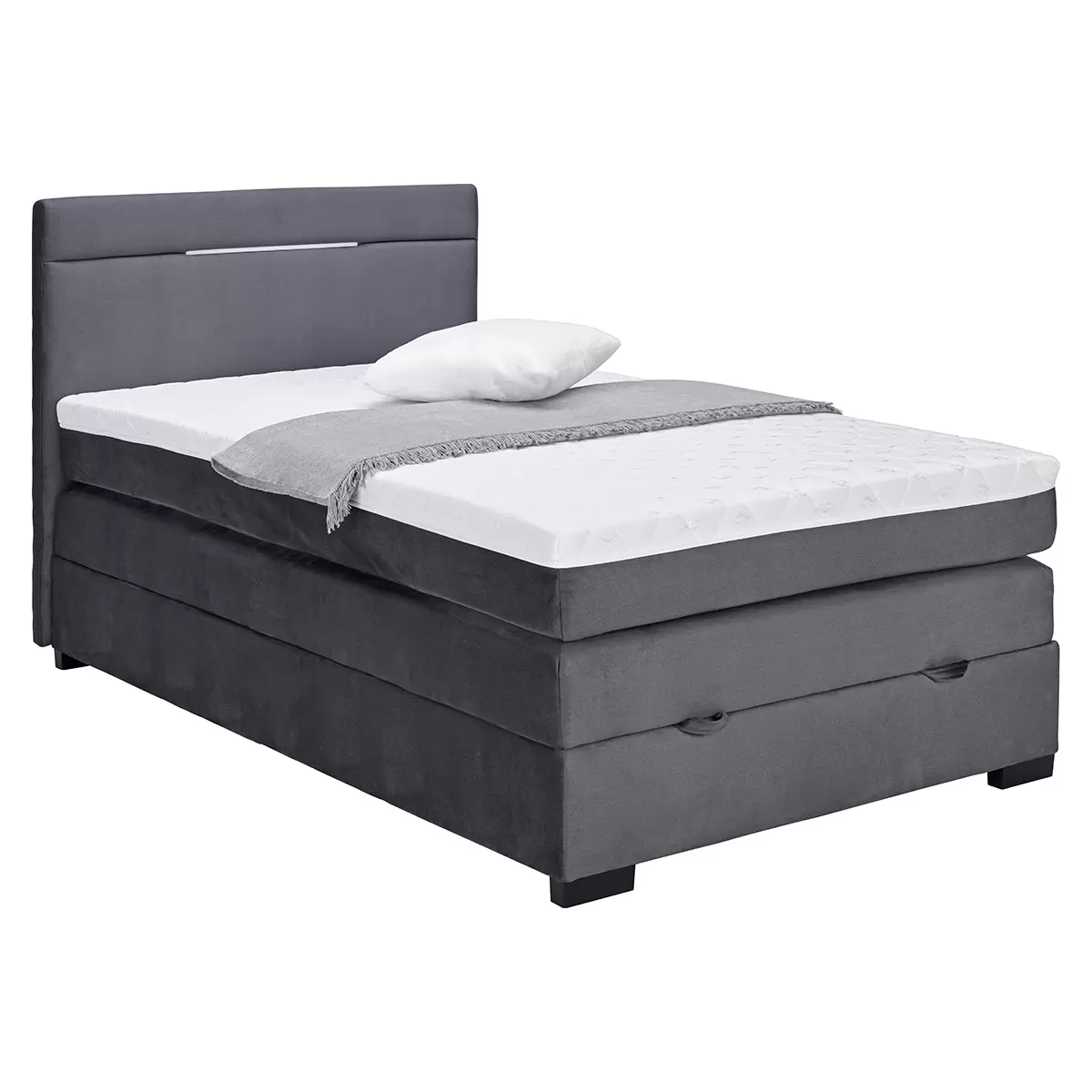 Boxspringbett Tommy 100x200 Graphit