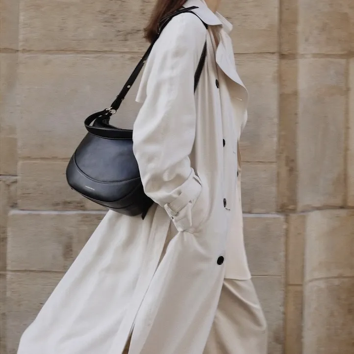 Sac demi-lune en cuir Daily Vanessa Bruno