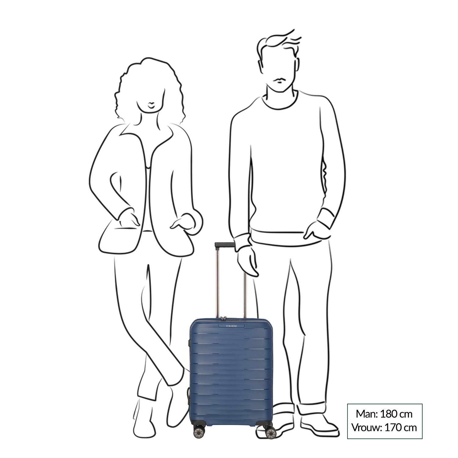 Travelite Mooby 4w Trolley S red
