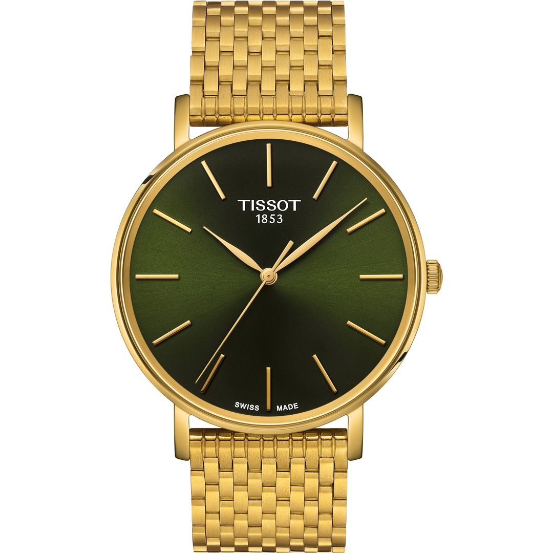 Tissot Everytime Gent Goldig / Grün