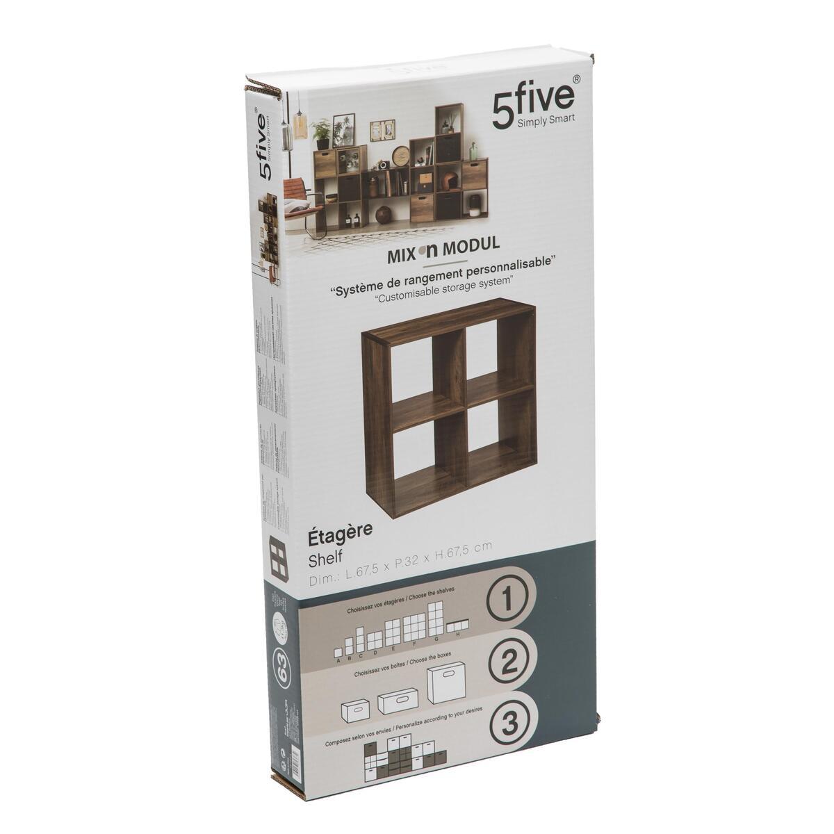 ETAGERE 4 CASES MIX INDUS