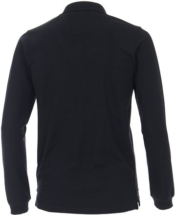 Casa Moda Longsleeve Polo Navy Blauw 423964300-105 kopen