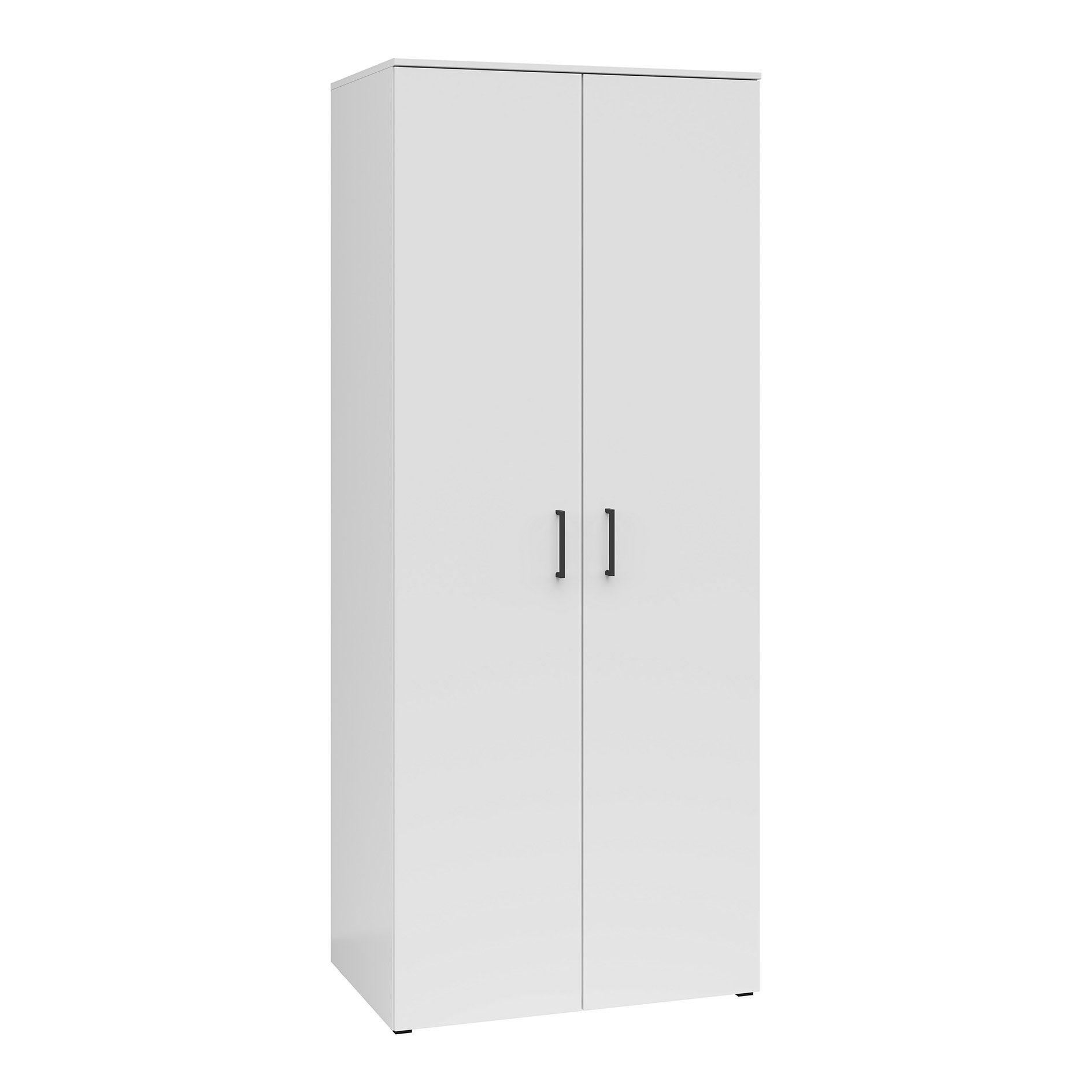 Kleiderschrank - weiß - Breite 80 cm - XL-Tiefe