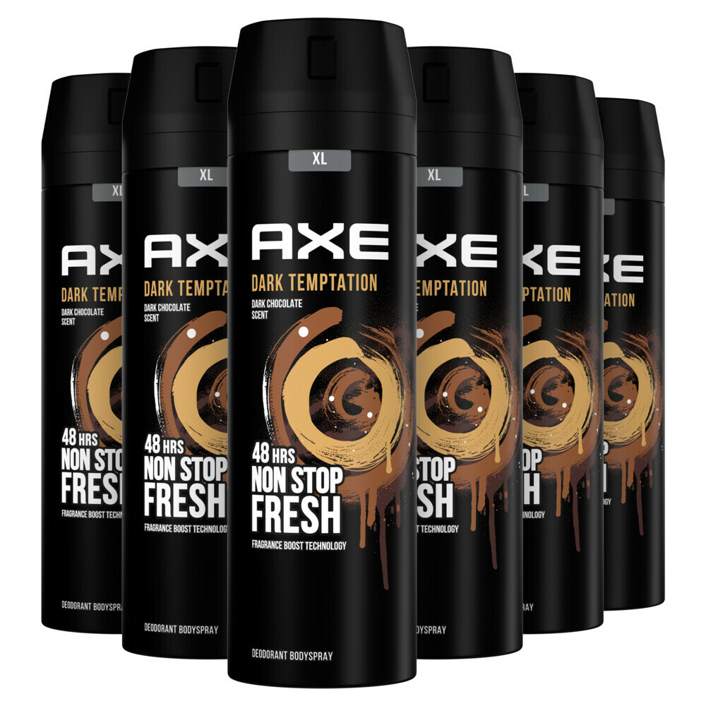 6x Axe Deodorant Bodyspray Dark Temptation200 ml