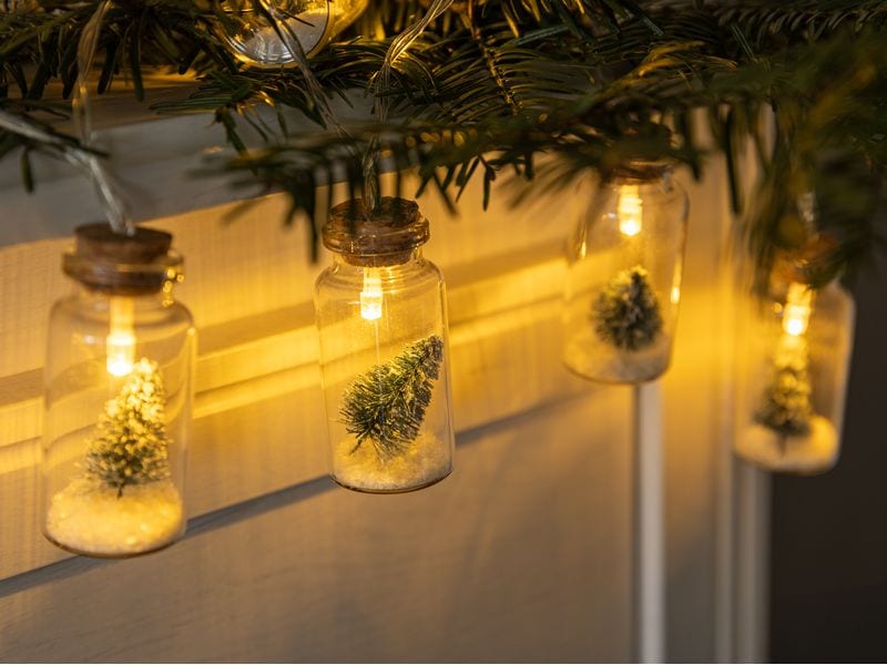 COCON LED-Lichterkette Flaschenpost, 135 cm Dekorative Weihnachtsbeleuchtung