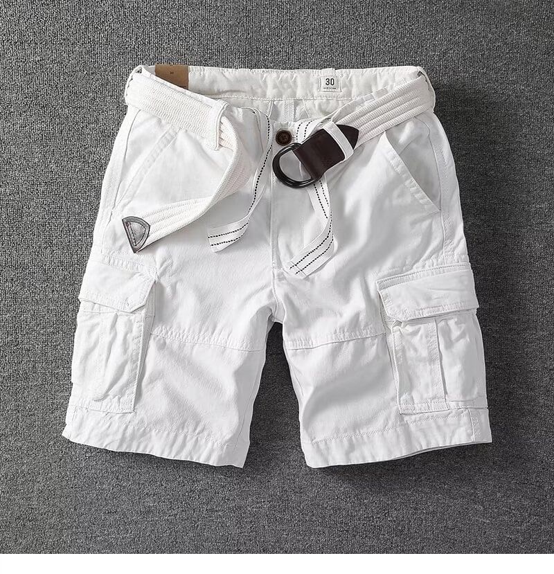 DuckleBeam - Mid Rise Plain Cargo Shorts
