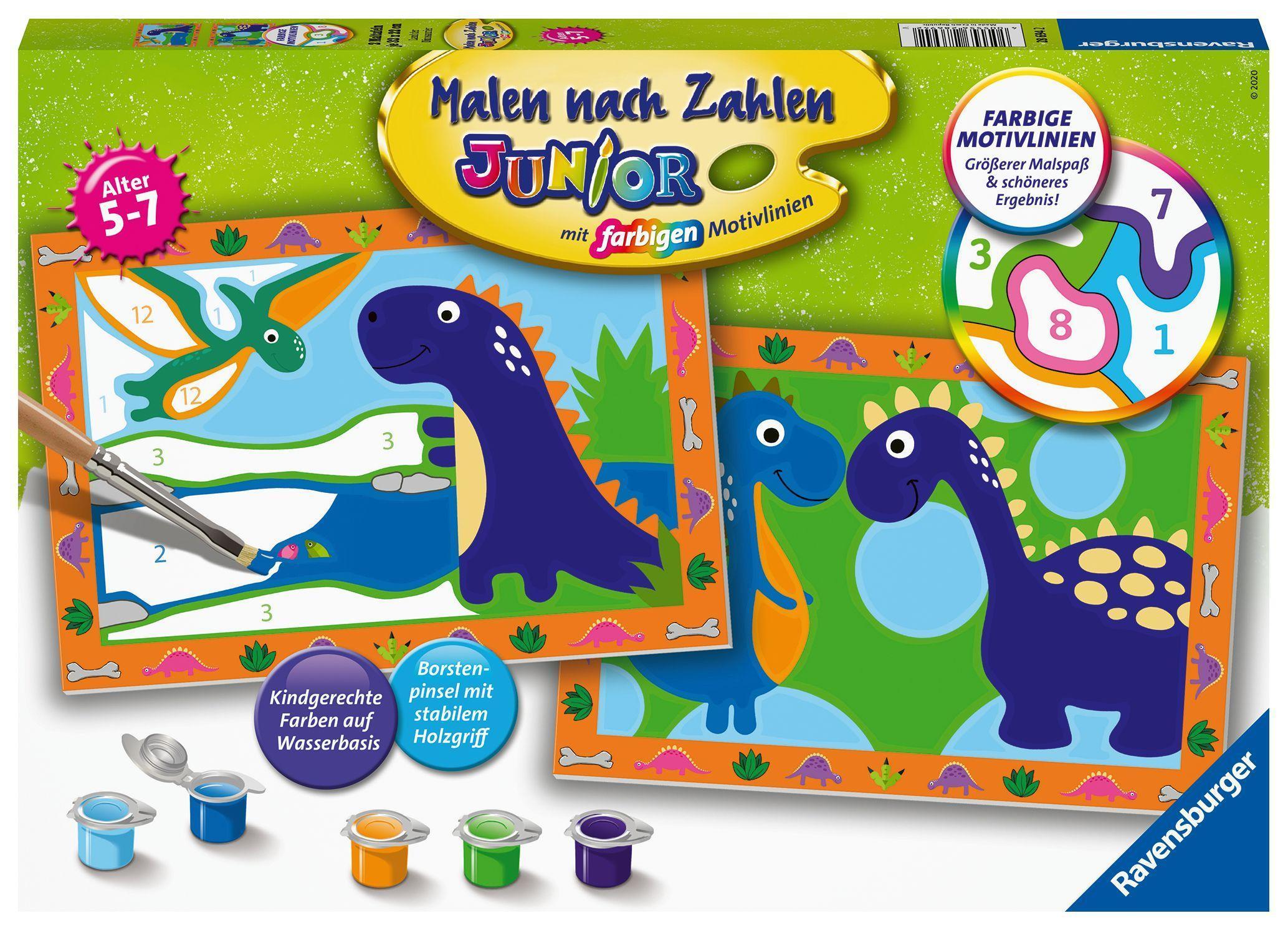 Mal-Set MALEN NACH ZAHLEN - LAND DER DINOSAURIER