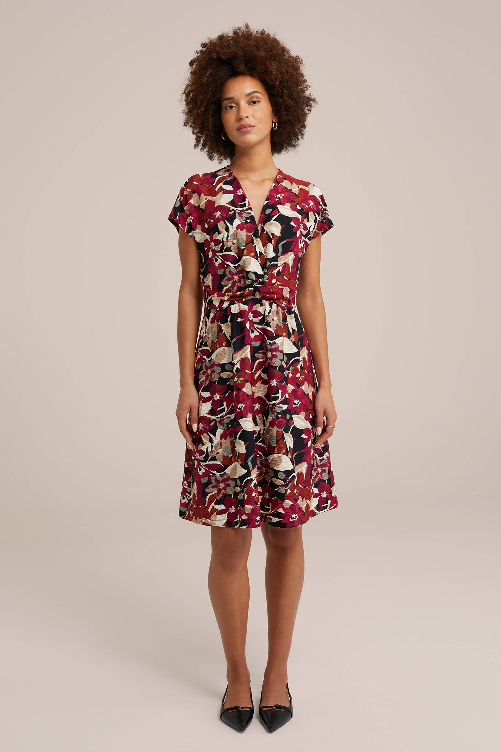 jurk met dessin WE Fashion Multikleur