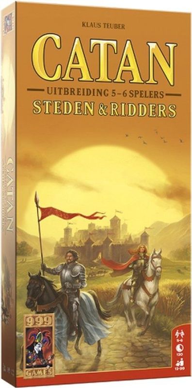999 Games Catan - Steden en Ridders: Spel voor 5/6 spelers, vernieuwde 2012 editie