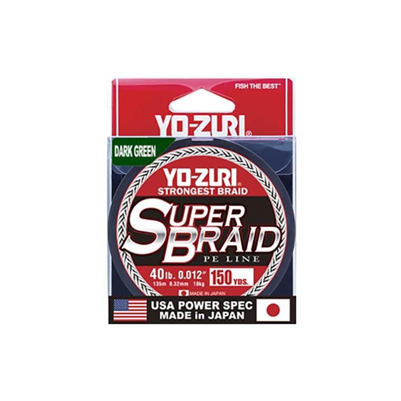 Tresse Yo-Zuri Super Braid Vert - 137M