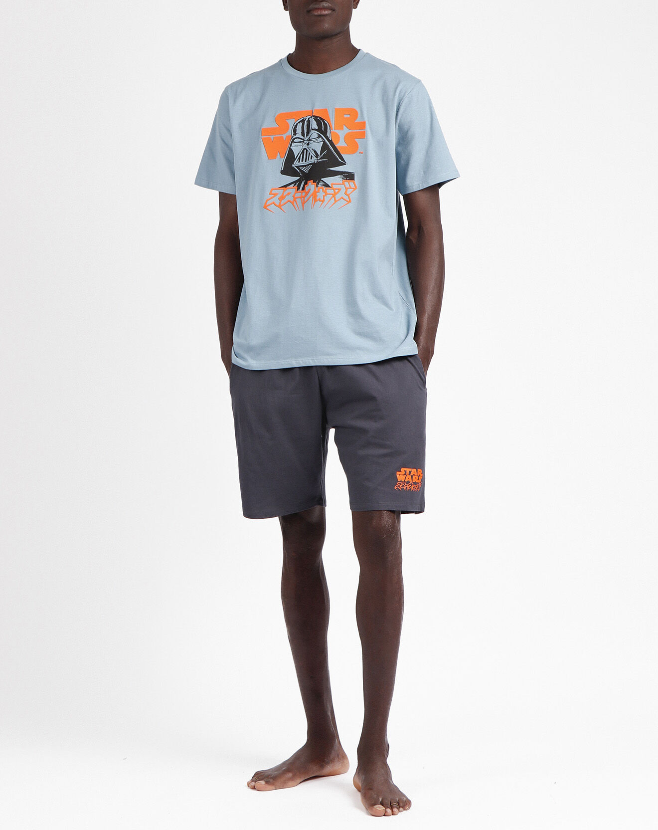 Star Wars Pyjama T-Shirt & Short Lysandre bleu/gris
