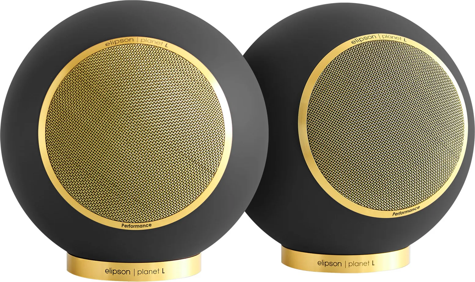 Elipson Planet L Performance 2.0 Noir mat Gold (la paire) Enceintes bibliothèque