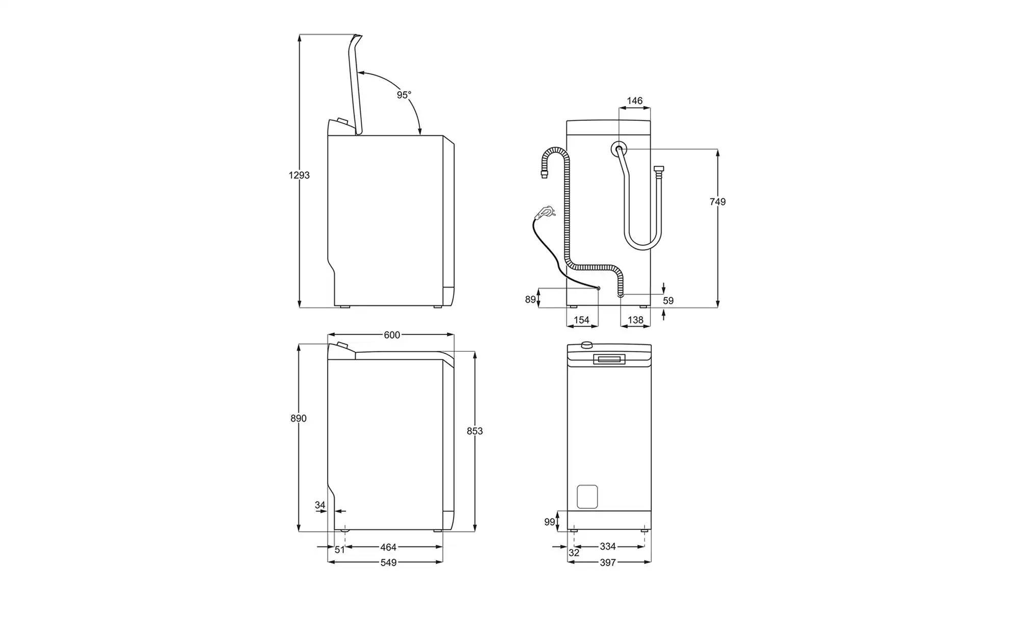 AEG Toplader L5TBA30260