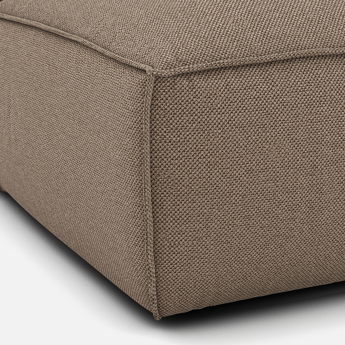 LA REDOUTE INTERIEURS<br>Sofá lounge, direito, tecido texturizado, Seven
