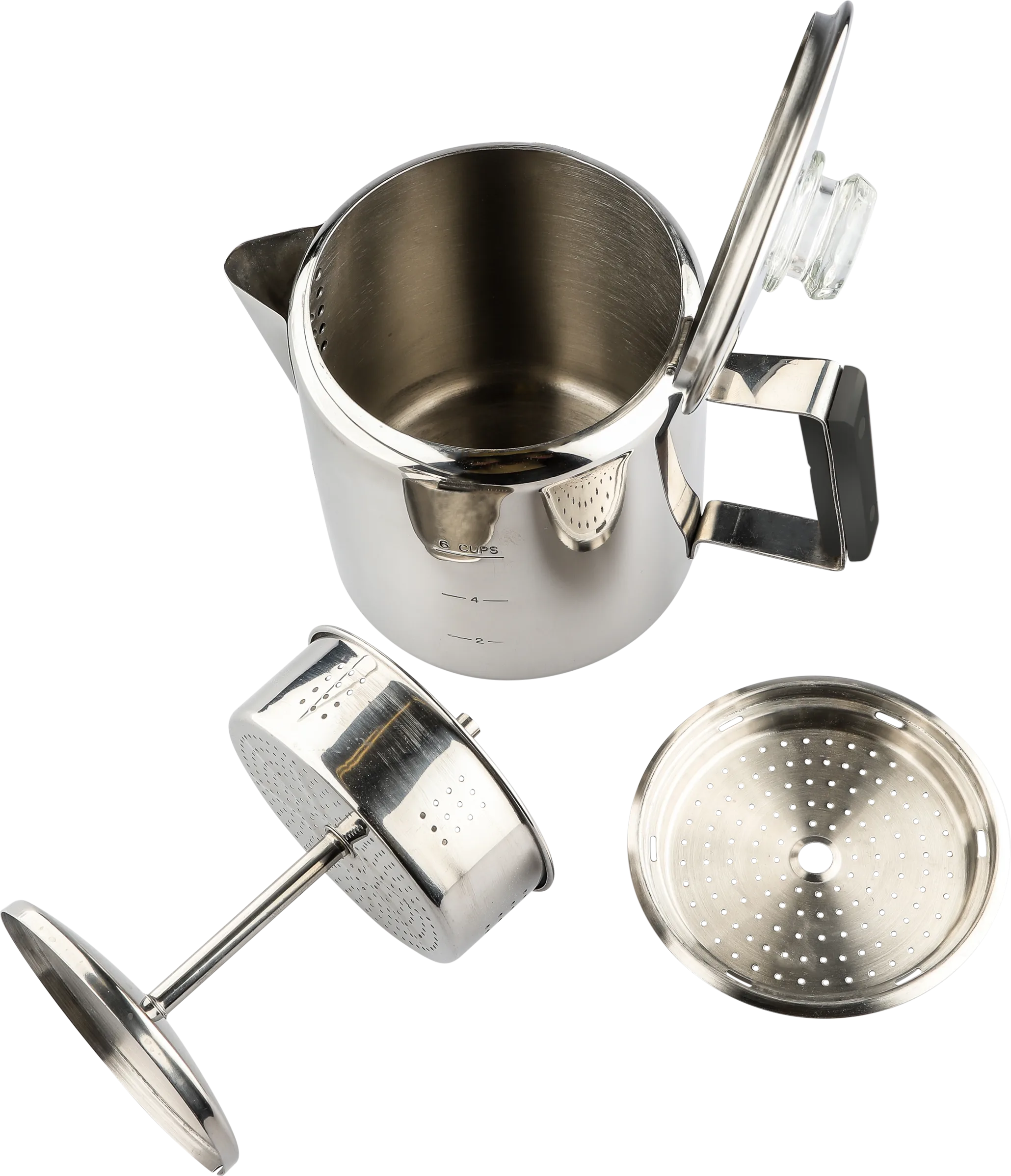 iFish Perkulator 6-Koppar Stainless Steel