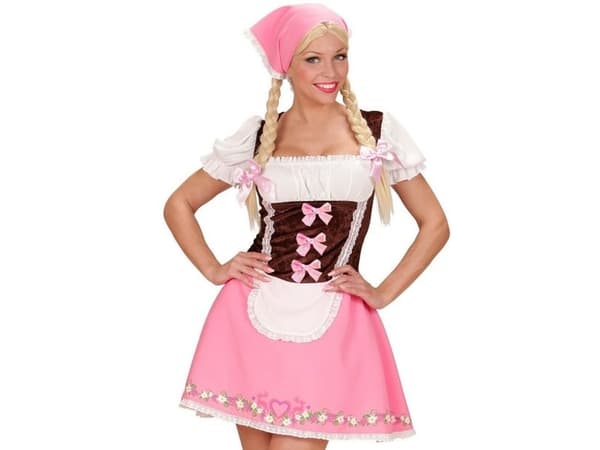 Tyrolerkjole pink