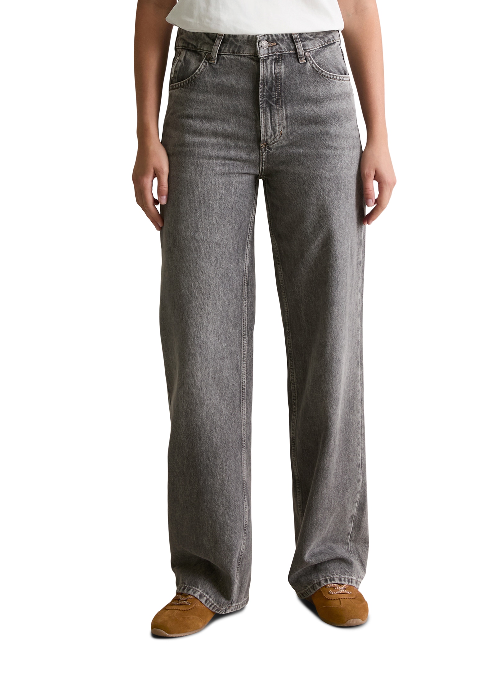 Marc O'Polo DENIM Weite Jeans »Tomma«, aus Bio-Baumwolle ohne Stretch, High Waist