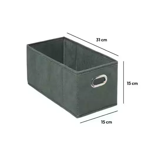 Panier de rangement (15 x 31 cm) Helena Vert kaki