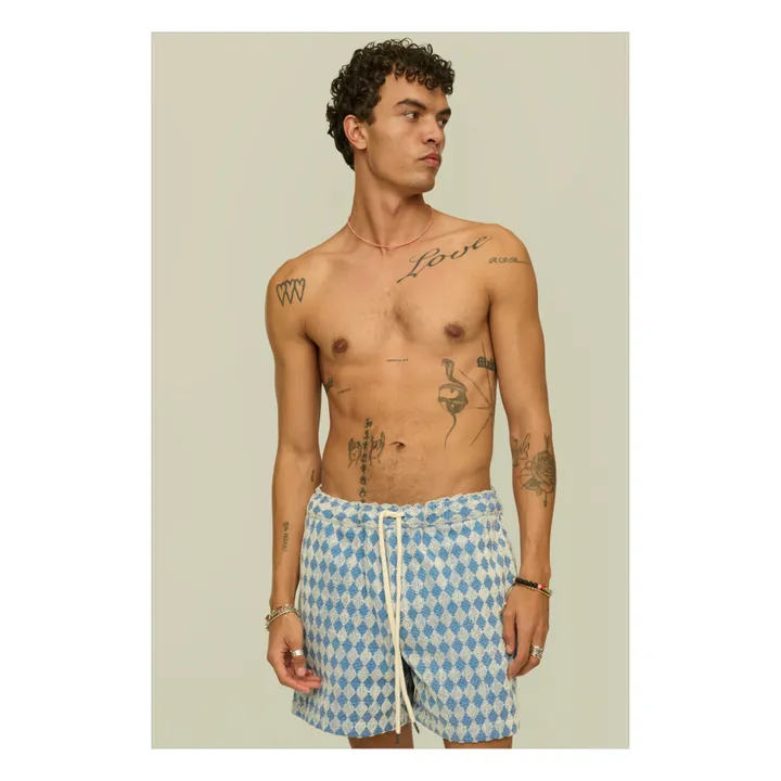 OAS Short Eponge Diamond Terry | Bleu