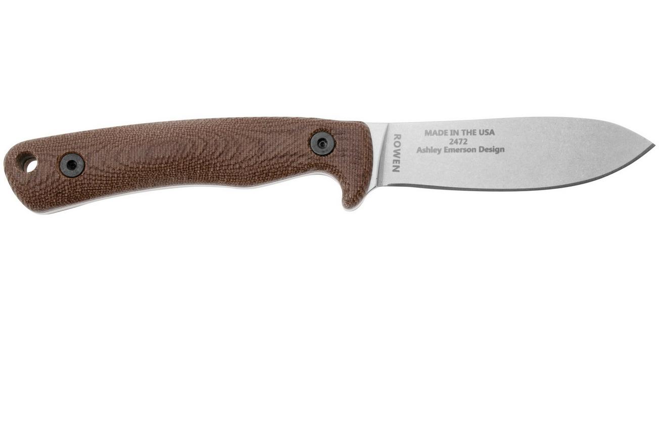 ESEE Knives Ashley Emerson EE-AGK35V, S35VN Brown Micarta, jachtmes