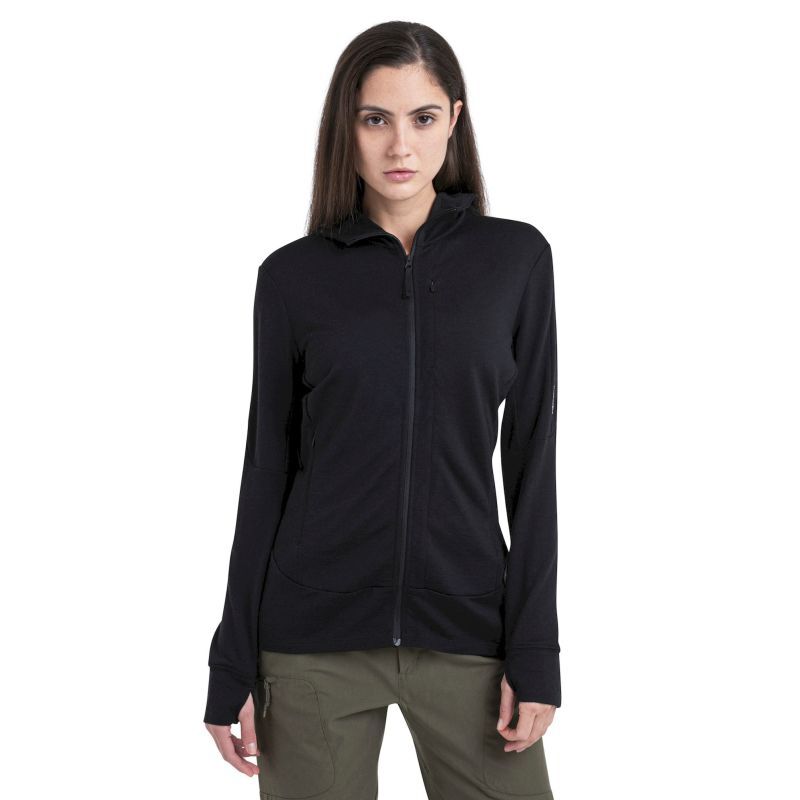 260 Quantum IV LS Zip Hoodie - Polaire en laine mérinos femme