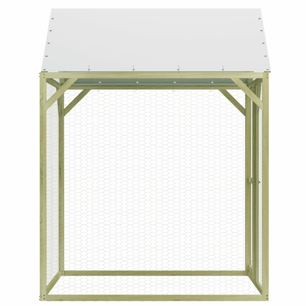 Poulailler 1,5 x 1,5 x 2 m pinède imprégnée