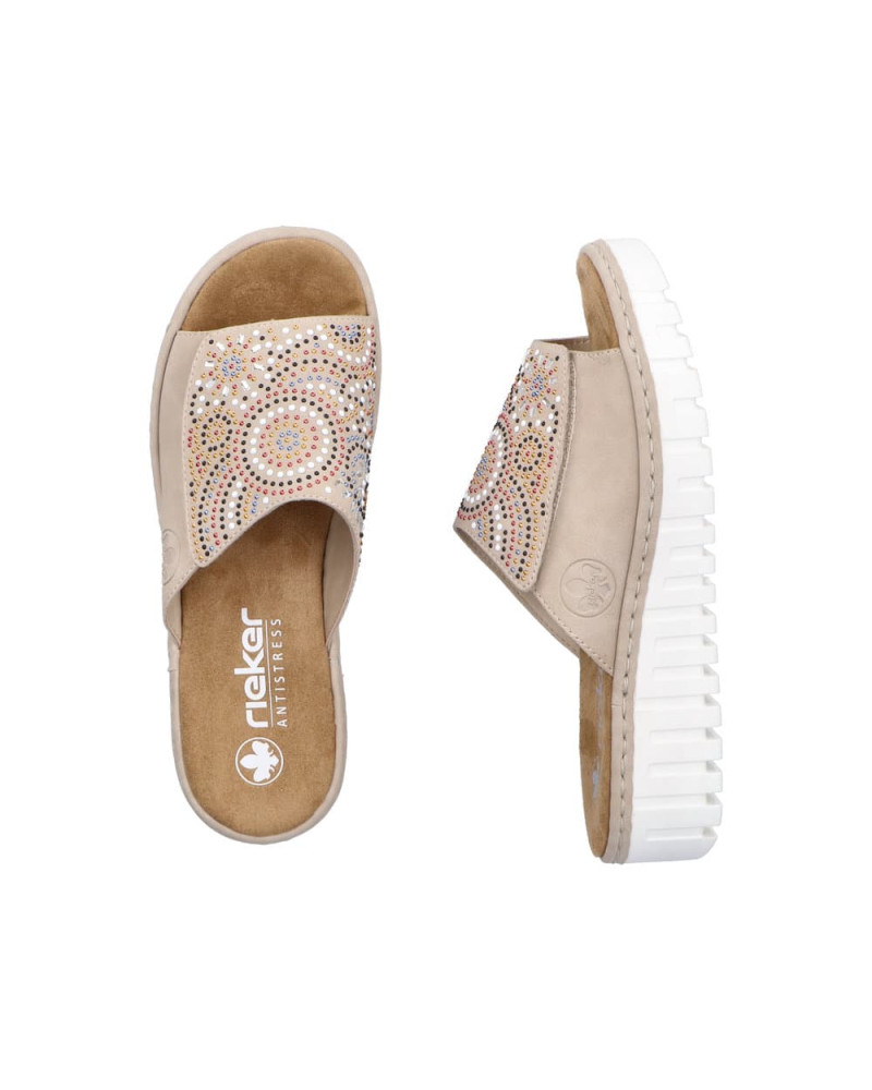 Rieker dame slippers - Beige